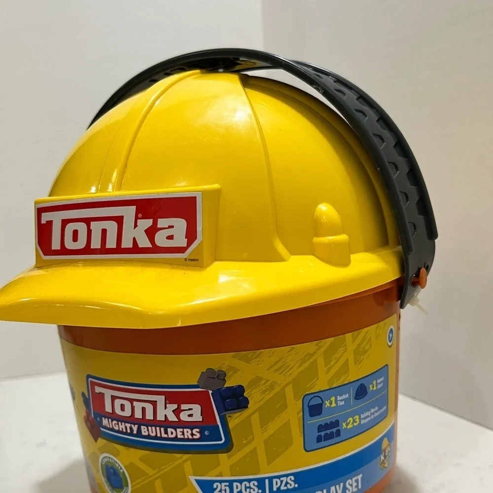 Tonka Mighty Builders Yellow Hard Hat Bucket Set